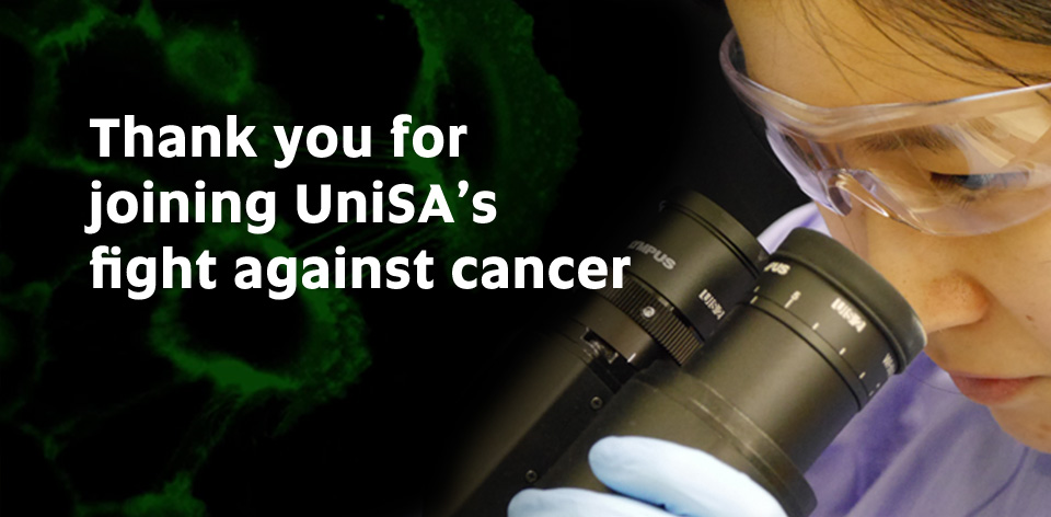 Join UniSA's fight against cancer